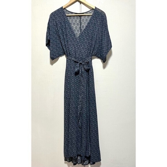 Sanctuary Mischa Midi Wrap Dress in Indigo Mandala, Medium - Picture 5 of 15